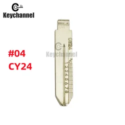 5PCS Lishi CY24 #04 Engraved Line Key Blade Scale Shearing Teeth Cutting Key Blank Clipper Key Blade  For Chrysler/300C/Dodge