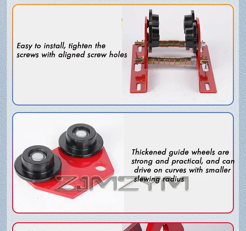 Material Handling Tools Lifting Crane Accessories Hand-carrying Cart Manual Trolley 0.5/1/2/3T Hand pusher For Driving Trolley