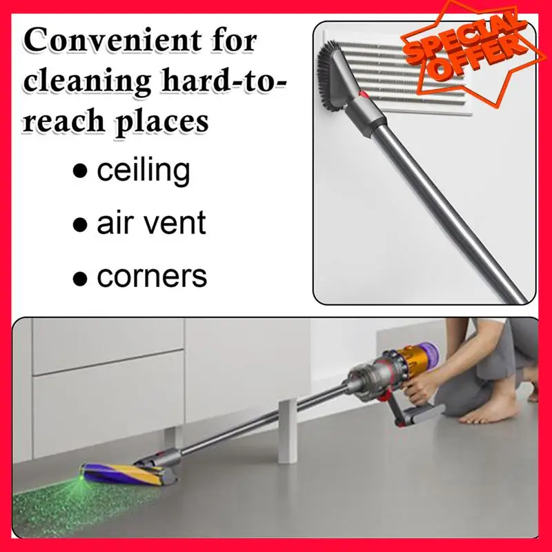 -ESTR 2X Batang Ekstensi untuk Dyson V10 Digital Slim/V12 Mendeteksi Slim Stick Penyedot Debu Rilis Cepat Bar Pipa Lurus-B