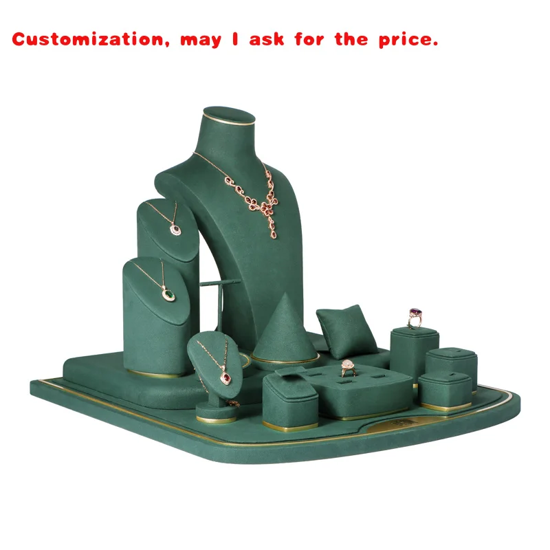 

custom.Romi Handmade Velvet Jewellery Display Props Custom Luxury Jewelry Display Stand Set Store