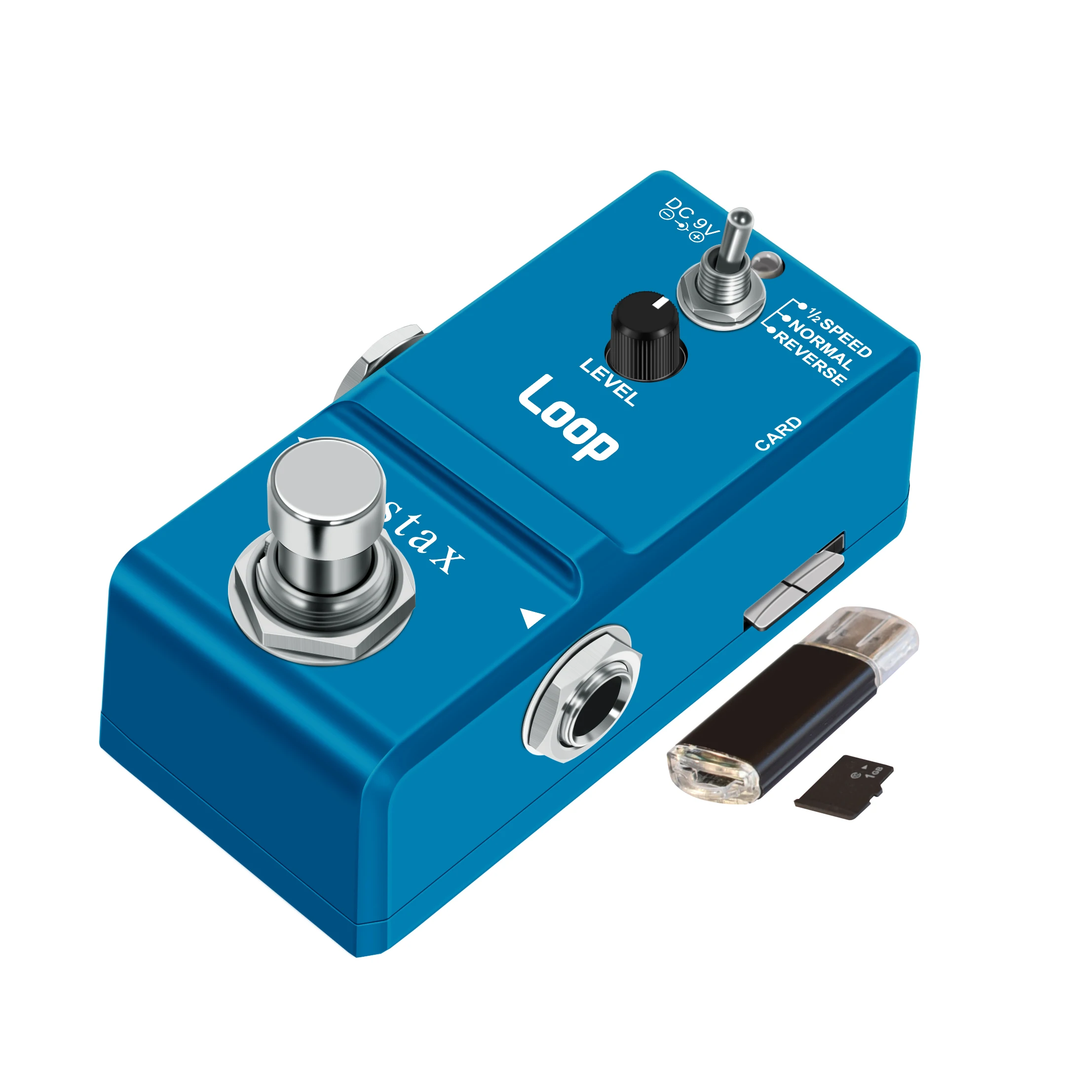 

Stax Upgraded Ver. Bass Guitar Mini Looper Pedal Loop Effect Pedals Free 1GB TF card 10 Min Recording Unlimited Overdubs Reverse