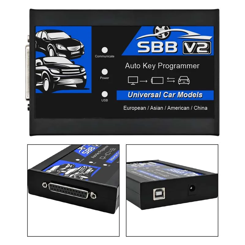 Newest SBB V2 Auto Key Programmer Tool Smart SBB V2 Key Transponder Scanner OBD2 sbb Unlimited No Token