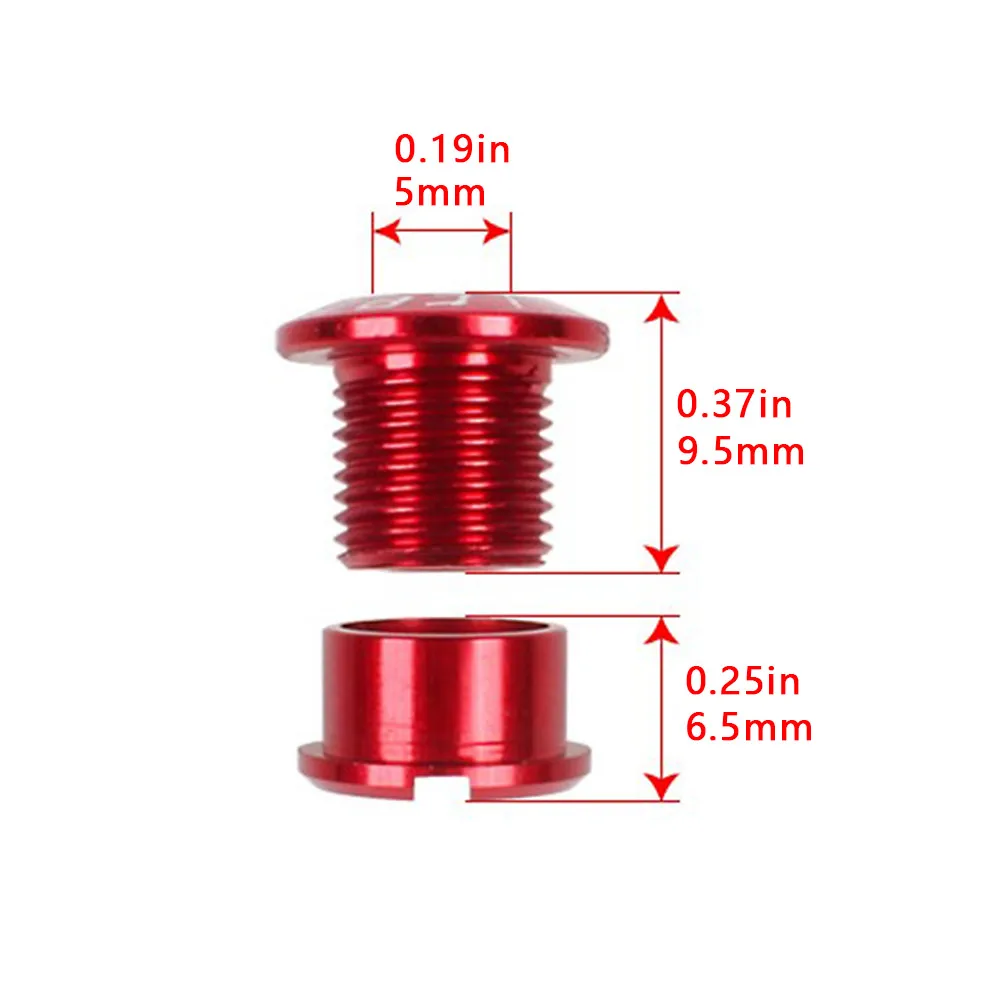 Tornillos de plato de aleación para accesorios bicicleta de carretera