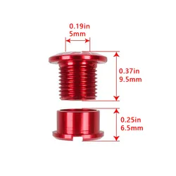 Tornillos de plato de aleación para accesorios bicicleta de carretera