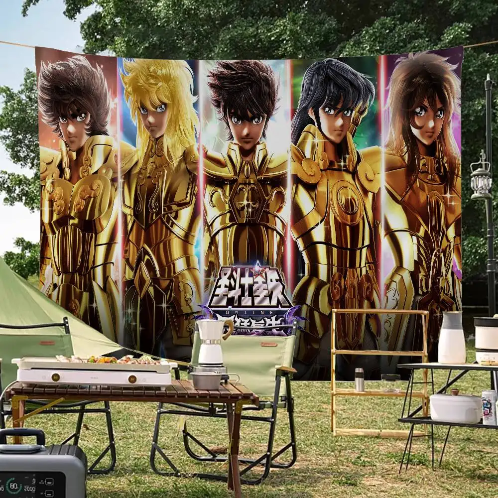 Anime S-saint S-seiya Cartoon Flag Wall Hanging Banner Decoration Household Home Decor