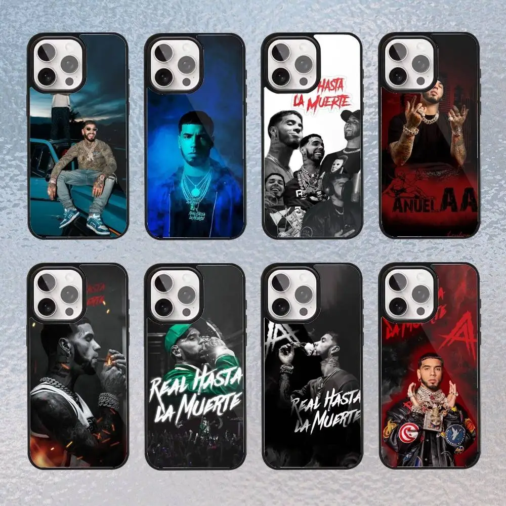 

Rapper A- Anuel AA Phone Case For iPhone17,16,15,14,13,12,11 Plus,Pro Max Magnetic Magsafe Wireless Charging