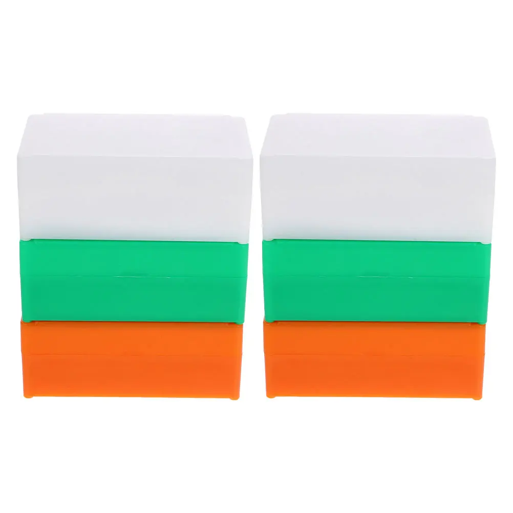 

6Pcs Clear Plastic Microscope Slide Container Lab Specimen Box for Safe Storage and Easy Identification Specimen Box