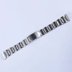 19mm Vintage 316L Hollow Curved End Strap Band Bracelet for Seiko Watch 6139-6002 6000 6001 6005 6032  Chrono