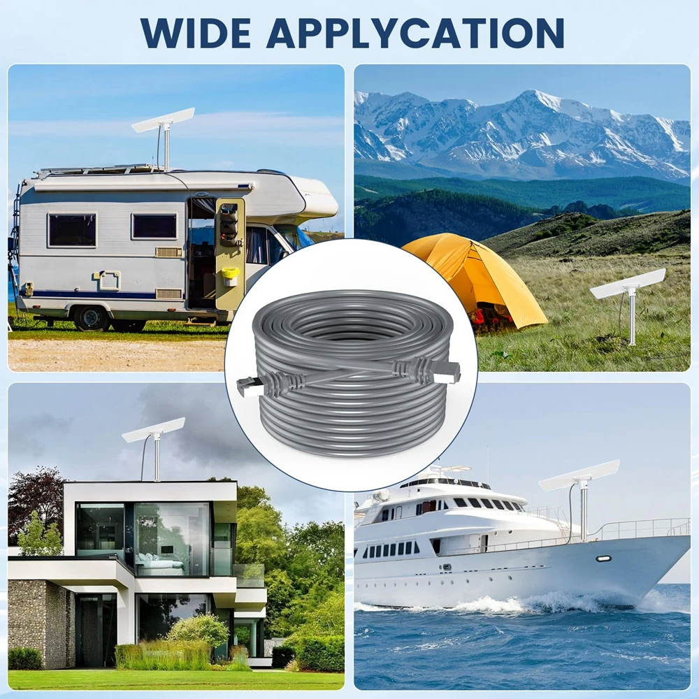 لكابل استبدال كابل Starlink Gen 3 ملحقات إنترنت عالية السرعة وسلك تمديد لطبق Star Link V3