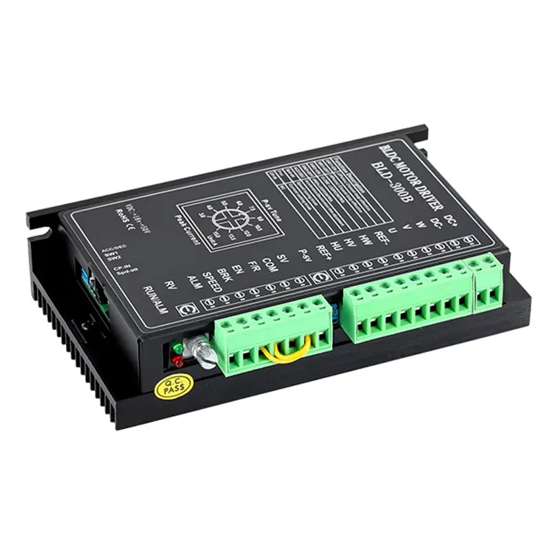 Imagem -05 - Brushless Motor Velocidade Controller Module com Potenciômetro 3ph 12v 24v 36v 48v Bldc Driver Velocidade Ajustável Bld300