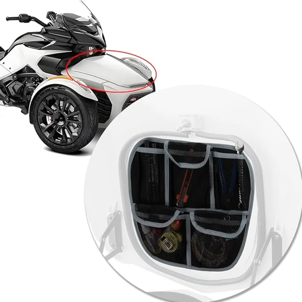 

Motorcycle F3 Accessories Luggage Storage Bag Mesh Pocket Bag Front Trunk Lid Storage Bag for Spyder F3 F3S F3T F3L 2015-2024