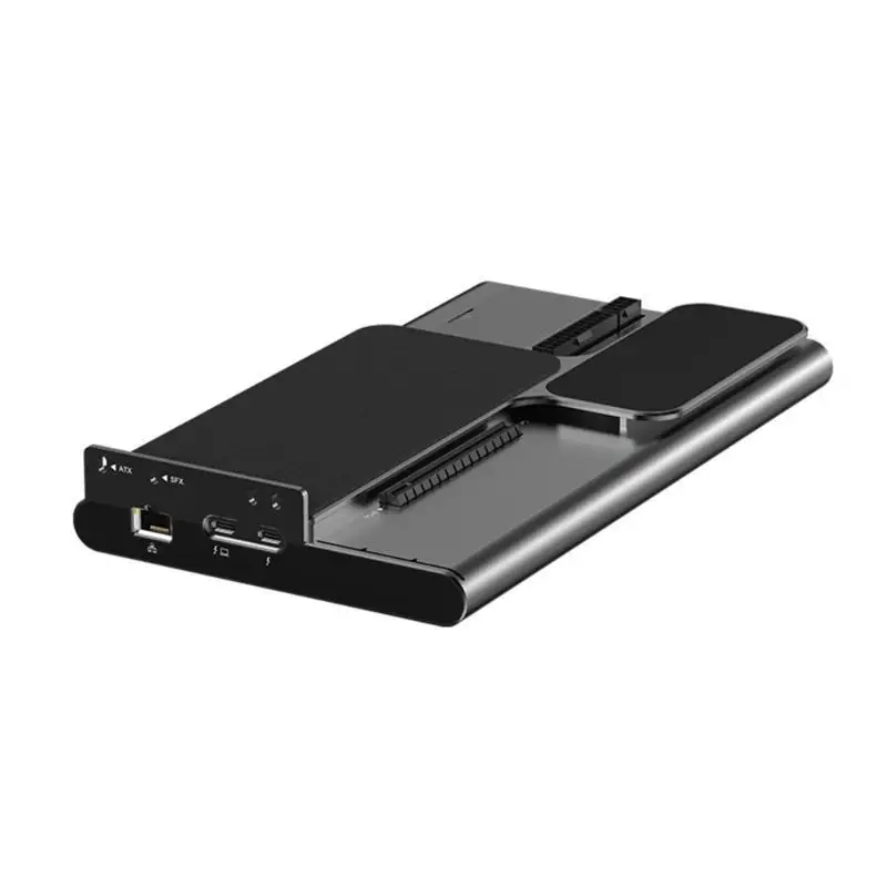 Y1UB Double Streak 5 Dock For Laptops 140W DOG Charging PCIe x16 Visuals Expansion Metal Housing