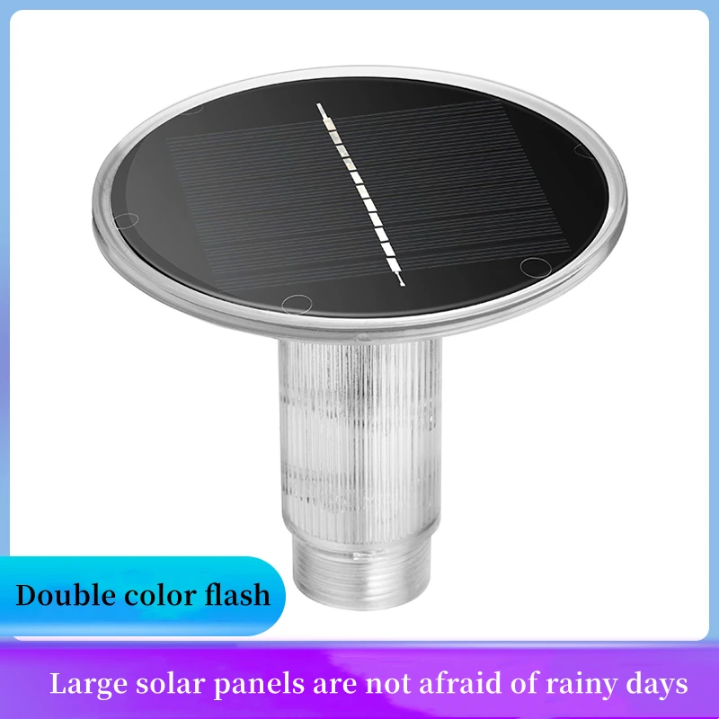 Solar Powered Beacon Light, Boat Light, Mast Light, Signal Light, Anchor Light Flash Strobe LED Warning Light Night Strobe Light