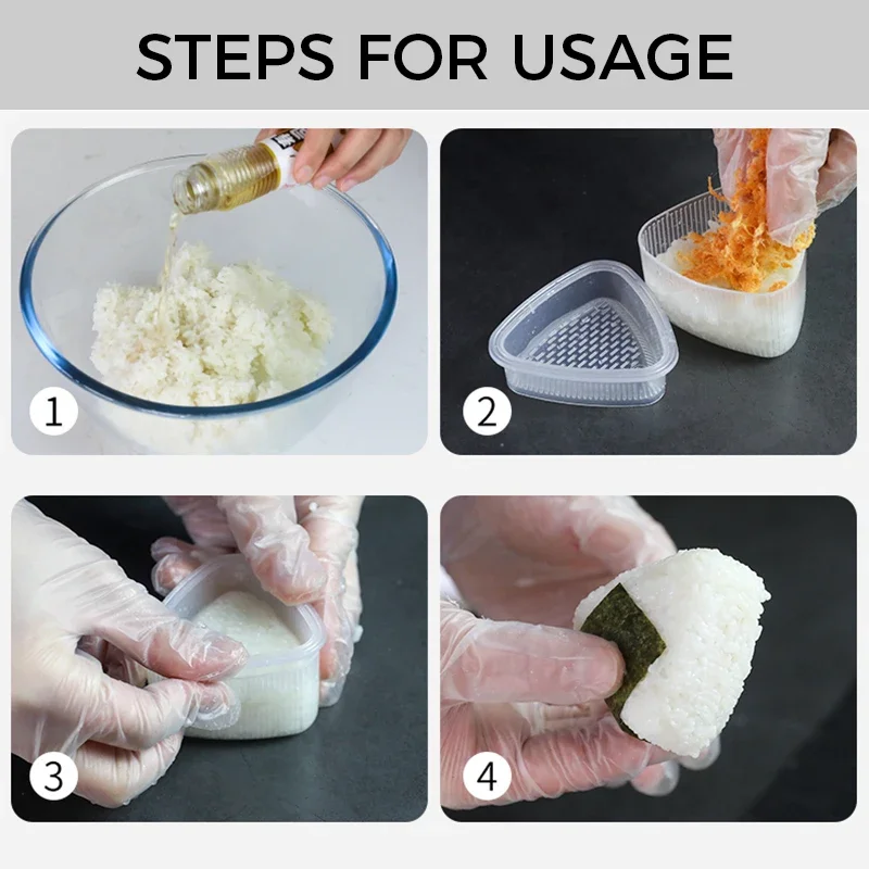 Kitchen Accessories Sushi Mould Triangle Mould Sushi Machine Mould Sushi Tool Onigiri Rice Ball Bento Machine Mould