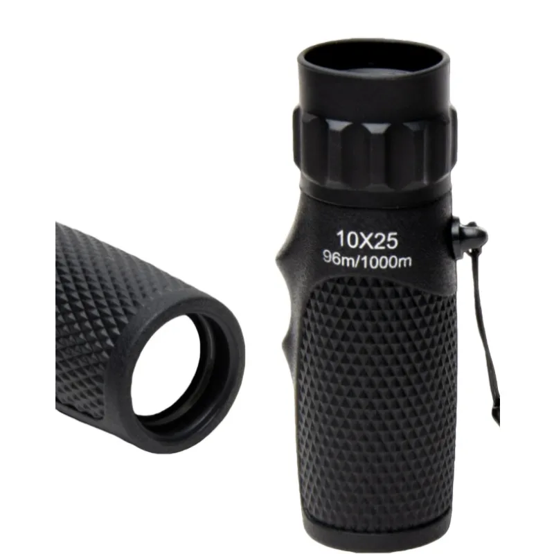 Mini Telescopio Monocular 10x25, Telescopio Portátil, Adecuado para Campismo y Senderismo al Aire Libre, Binoculares