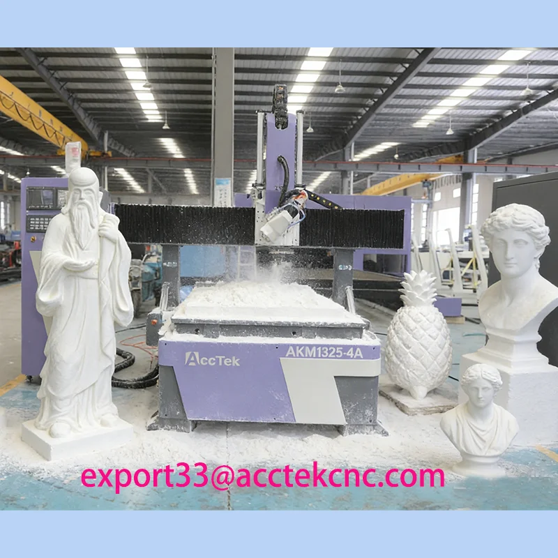 

Горячая распродажа: 3D/4D станок для обработки дерева 1325/1530 с ЧПУ и автоматической сменой инструмента (ATC), 4-осевой 3D-гравировальный фрезерный станок для резьбы по дереву