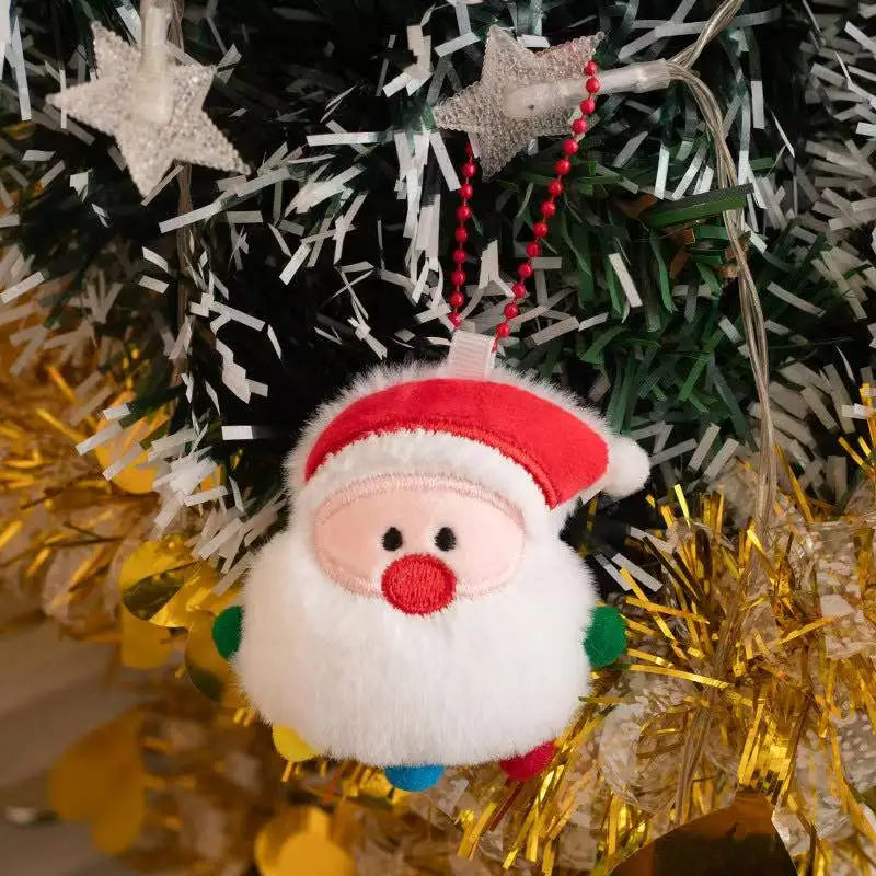 Ultimo fiammifero di Natale Pupazzo di neve Biscotto Portachiavi Kawaii Peluche ripiene Bambola Cartoon Anime Simpatico regalo di festa per gli amici