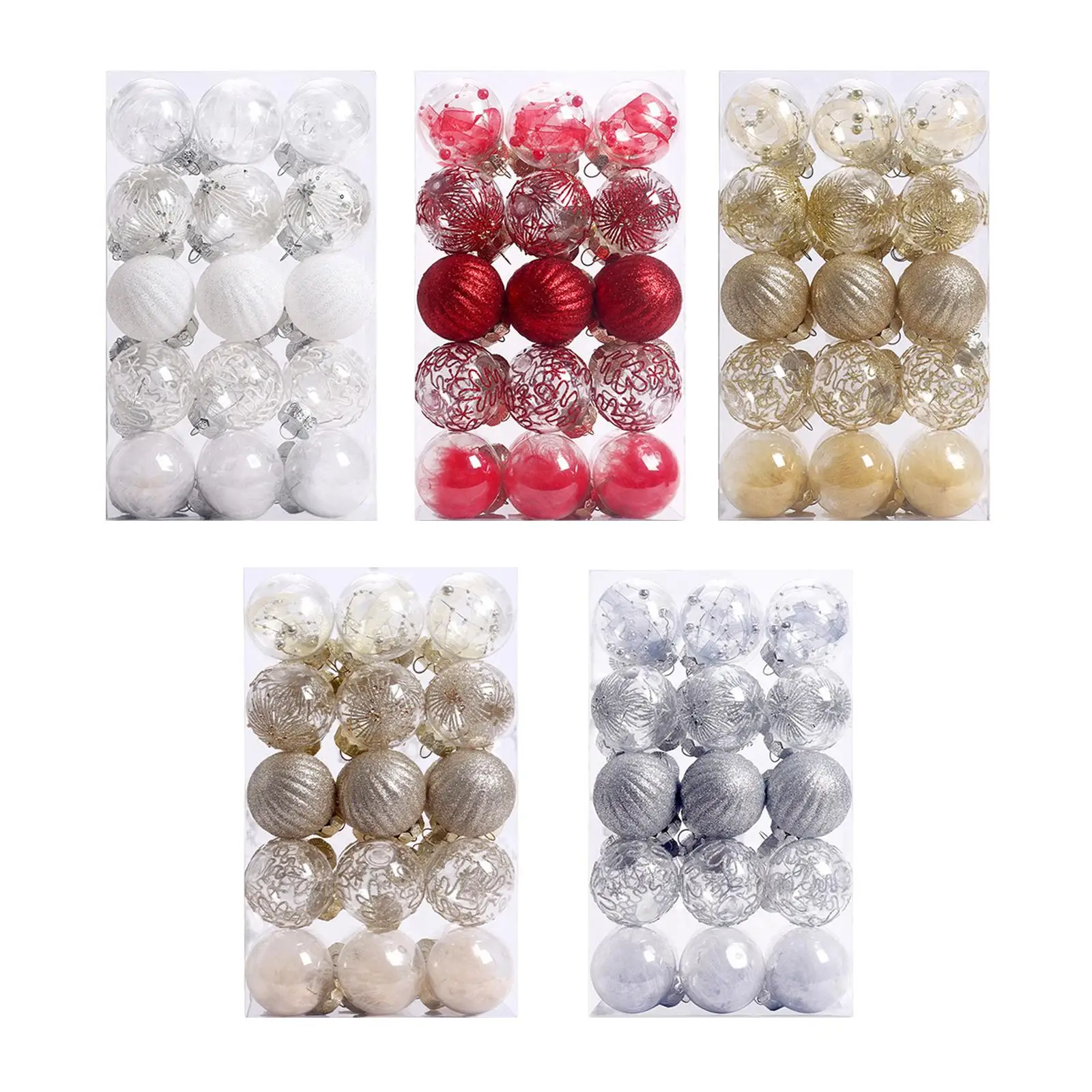 

30Pcs Large Christmas Ball Ornaments Decorations Pendants Decorative Ball for Festival Holiday Party Christmas Tree Engagement