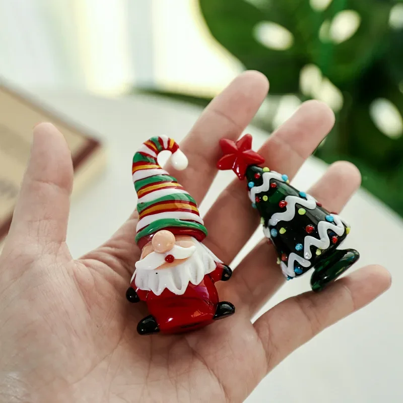 Glass Ornaments Christmas Day Crystal Christmas Tree Home Decoration Christmas Series Crystals Room Decorations for Gift