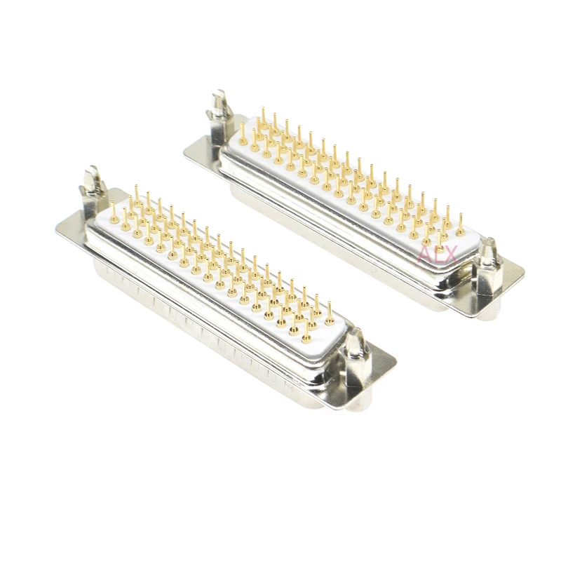 1PCS 3U Gold plated HDP50 DP50 DB50 MALE FEMALE CONNECTOR straight pin With fixed screw Type D-Sub 50pin Adapter 50 pin 50P