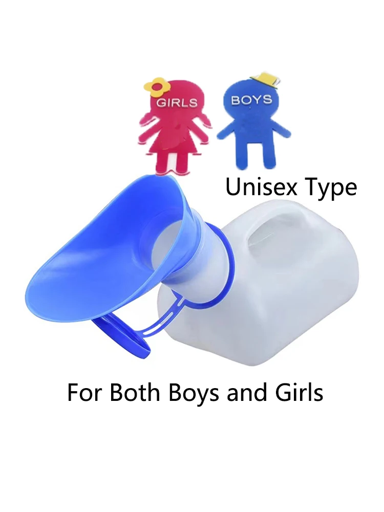 

1000ML Portable Urinal Travel Car Toilet Kids Vehicular Potty Pee Camping High-capacity Urinals Cute Baby Kids Girl Boy Portable