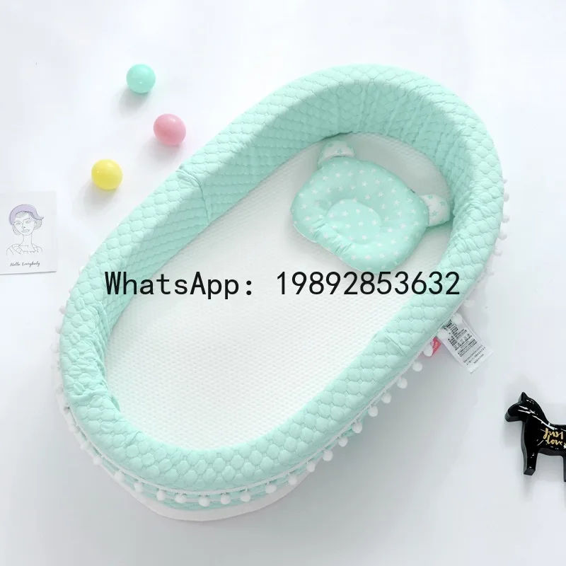 وسادة حفاضات سرير أطفال متوسط قابل للفصل وقابل للغسل وقابلة للطي وسرير أطفال محمول وسرير تقليد للحفاضات #2