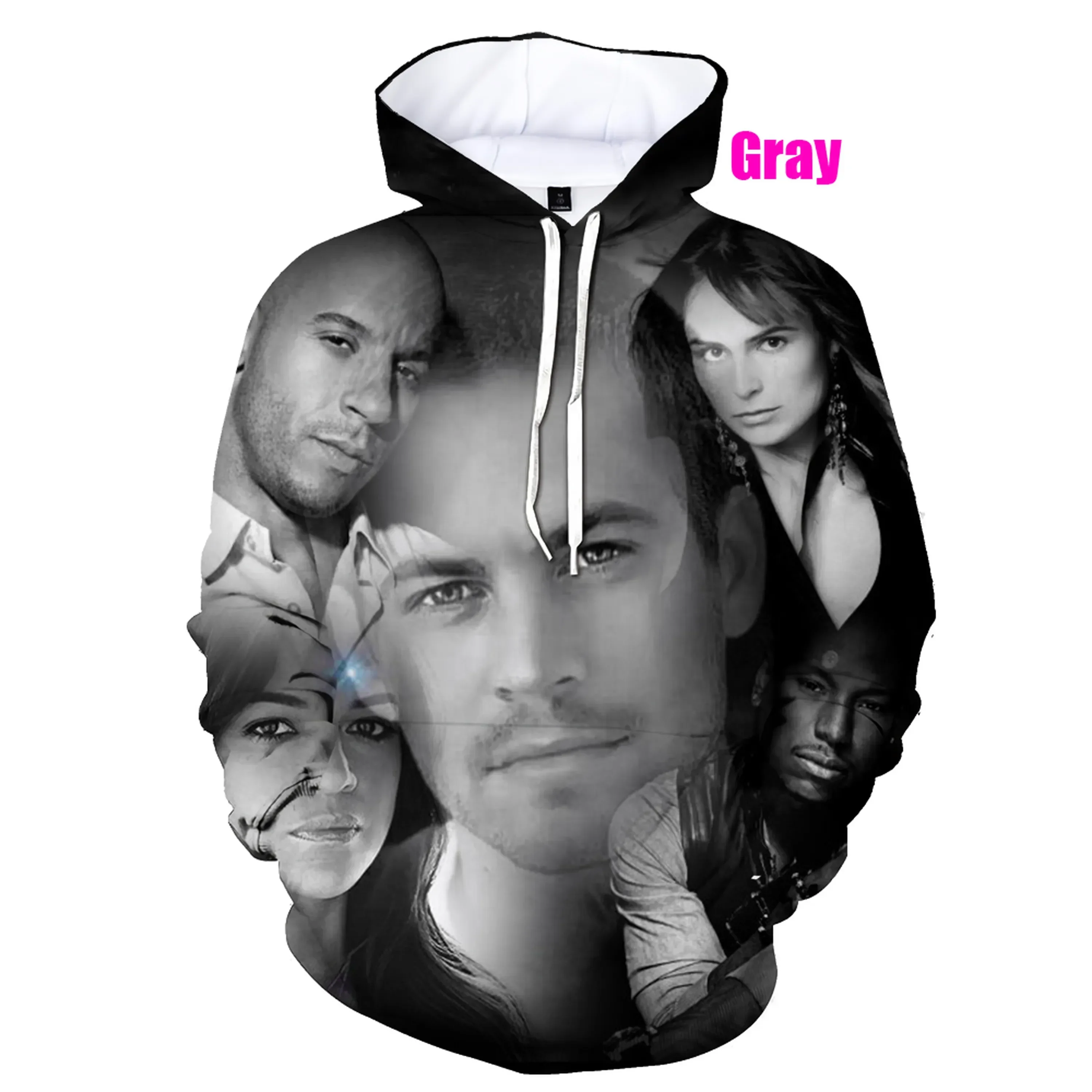 3D Printing Men's Fashion Fast and F-Furious Hoodie Casual Tracksuit Men Movie Sweatshirt