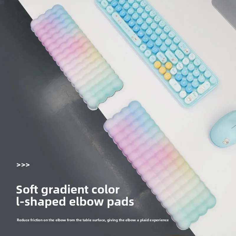 Desk Arm Rest Pad Ergonomic Elbow Support Cushion Office Mouse Pad with Wrist Rest for Computer Users