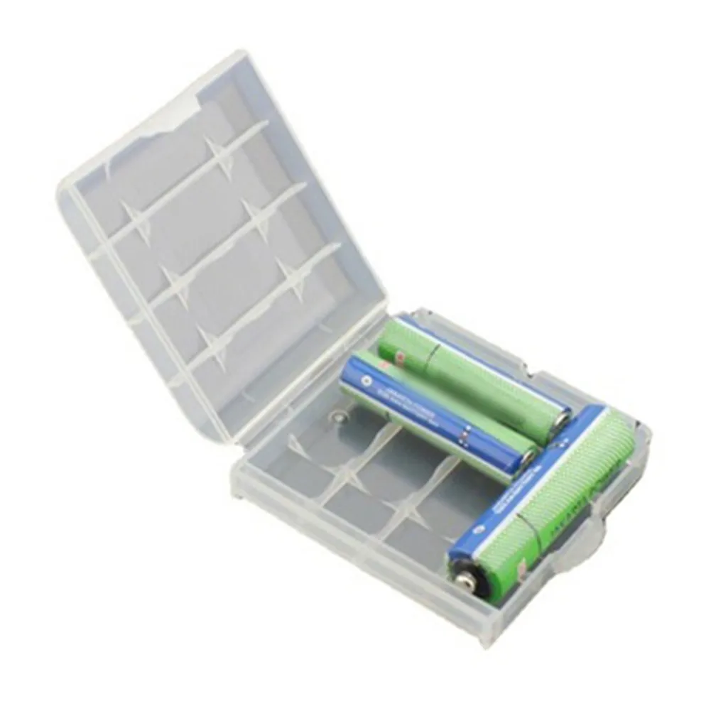 Battery Storage Boxes Set of 5 Hard Plastic Holders for Rechargeable AA AAA Batteries Interlocking Design Prevents Battery Loss