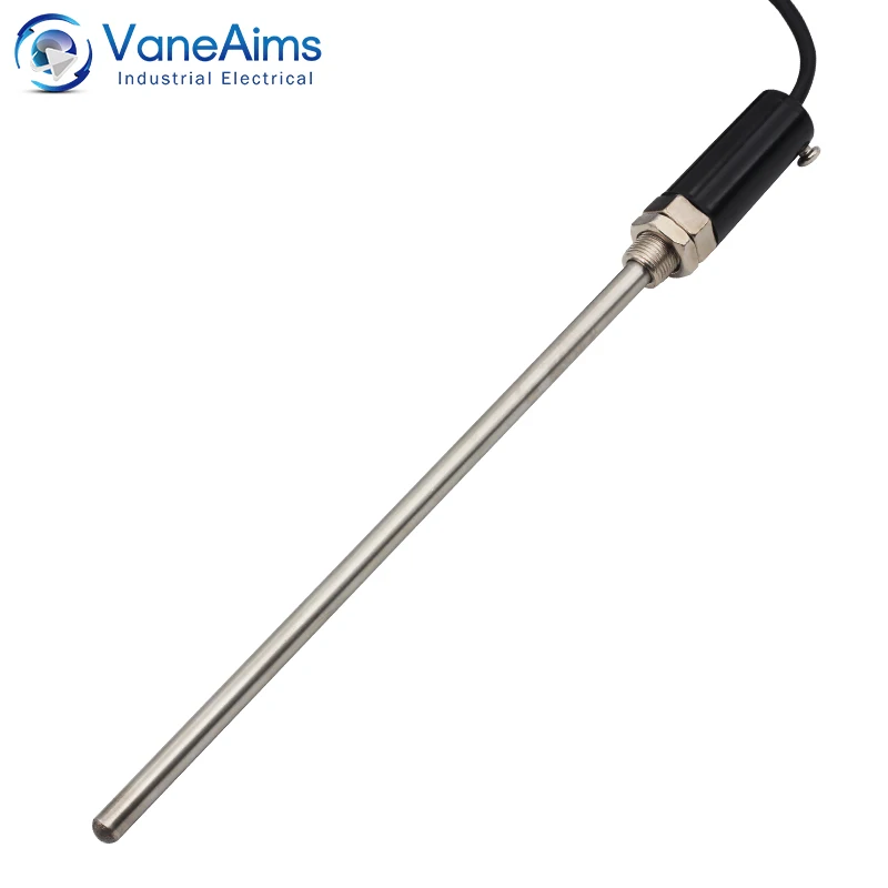 Termocoppia sonda 200mm M12 vaneends tipo K J PT100 sensore di temperatura 0-400 ℃ 0.5m 1m 2m 3m cavo per regolatore di temperatura