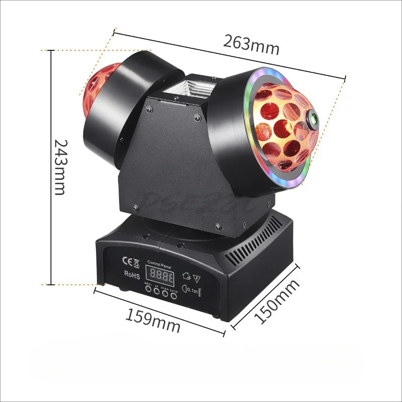 Dynamic Dual Head Laser Light KTV Bar Party Festival DJ Atmosphere Light Trampoline Stage Light