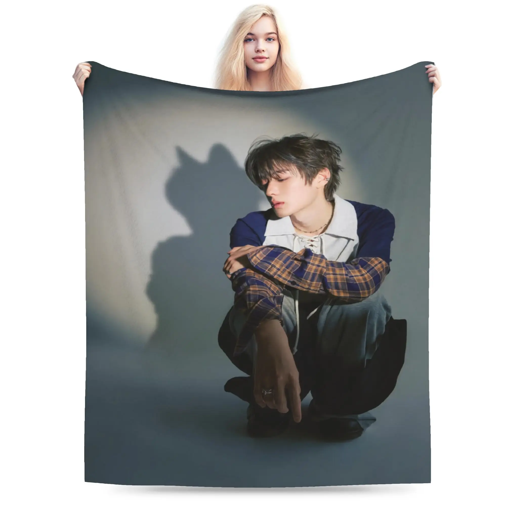 Ald1 Members Blanket Winter  Warm Throw Blanket For Adults Bedroom Flannel Bedspread Bed Cover