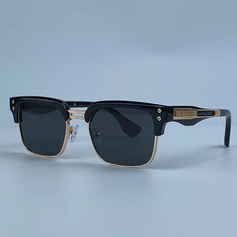 Retro Quadratische Punk-Sonnenbrille für Herren 2026 Luxus Designer Vintage Farbwechselnde Fahr-Steampunk-Sonnenbrille für Männer Eyewear Shades – Detail 11