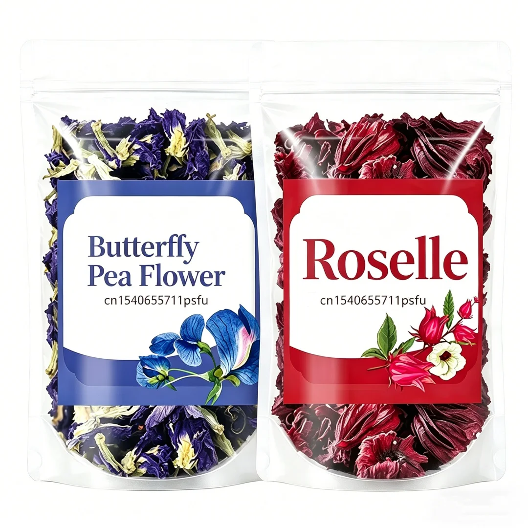 Top Natural Home Decor Dried Butterfly Pea Flower & Butterfly Pea Flower Powder, Organic Clitoria Ternatea Blue