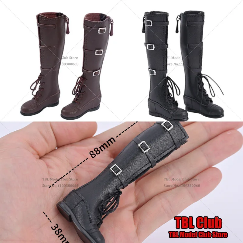 

TCT-052 1/6 Scale Fashion Retro Hight Knight Hollow Boots Motorcycle Boots With Zipper Accessories For 12in Action Figure Model