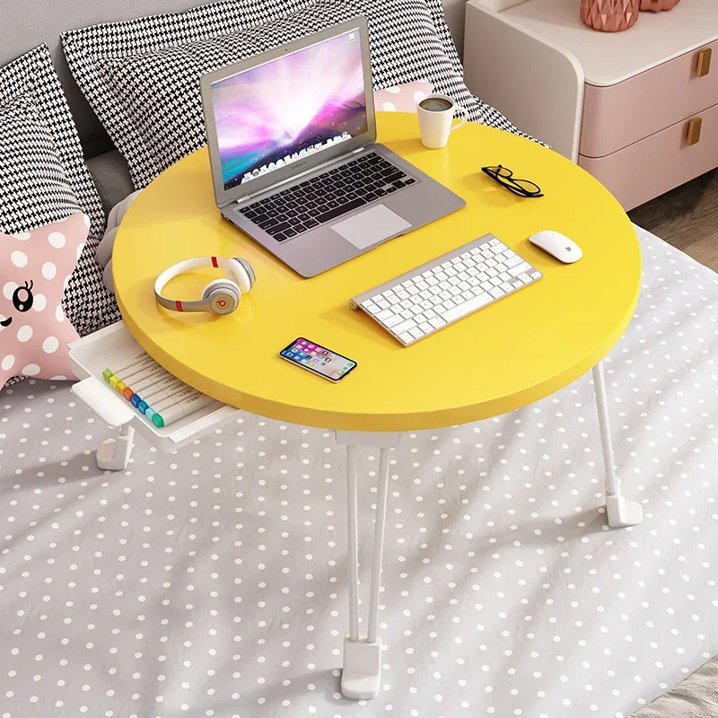 Stylish Compact Computer Desk with Drawer Folding Breakfast Table for Bay Window Simple Reading Desk Organizer