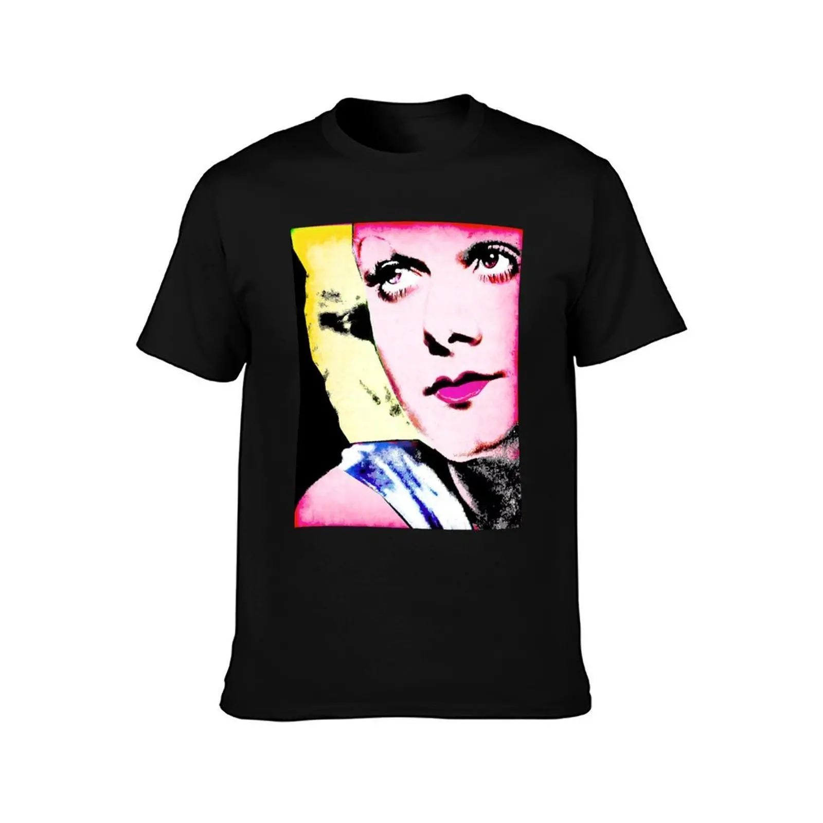 JEAN HARLOW-ICONIC T-Shirt, Summer Casual Cotton Tee, Oversized Streetwear Tops, Vintage Graphic Print, Loose Fit Short Sleeve