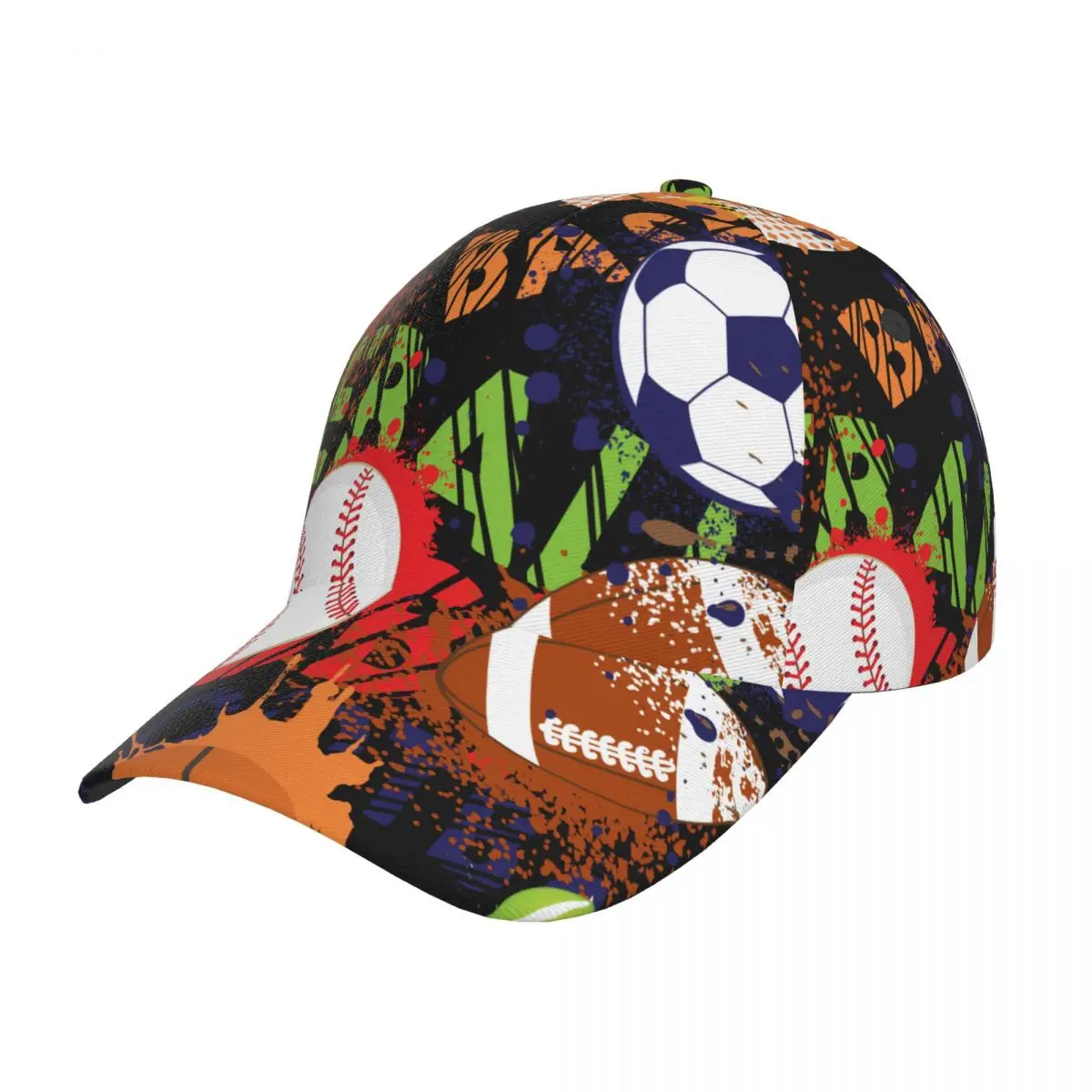

Различные футбольные мячи, искусственная бейсболка, Мужская Женская кепка с козырьком, бейсболка, уличные кепки в стиле хип-хоп, мужская Кепка для гольфа
