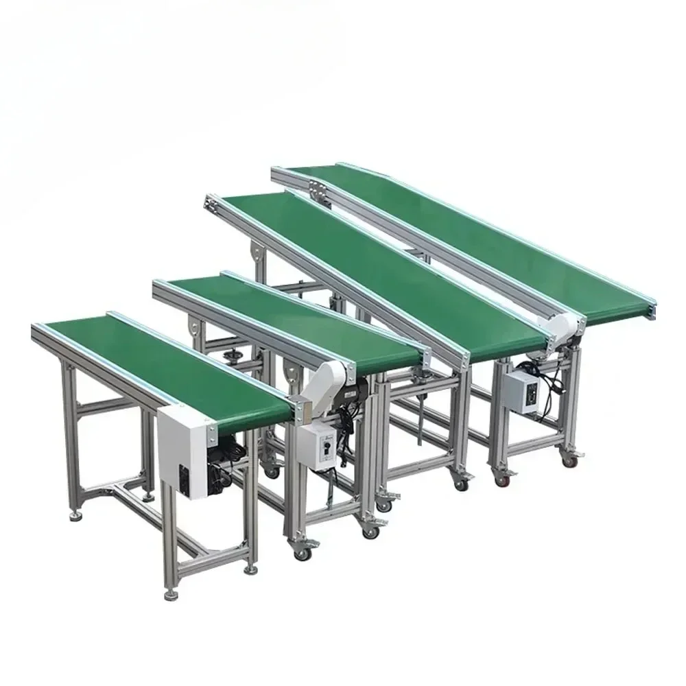 PVC Belt Conveyor Climbing Belt Conveyor With Platform Special Belt Conveyor For  Machine HOT SALES