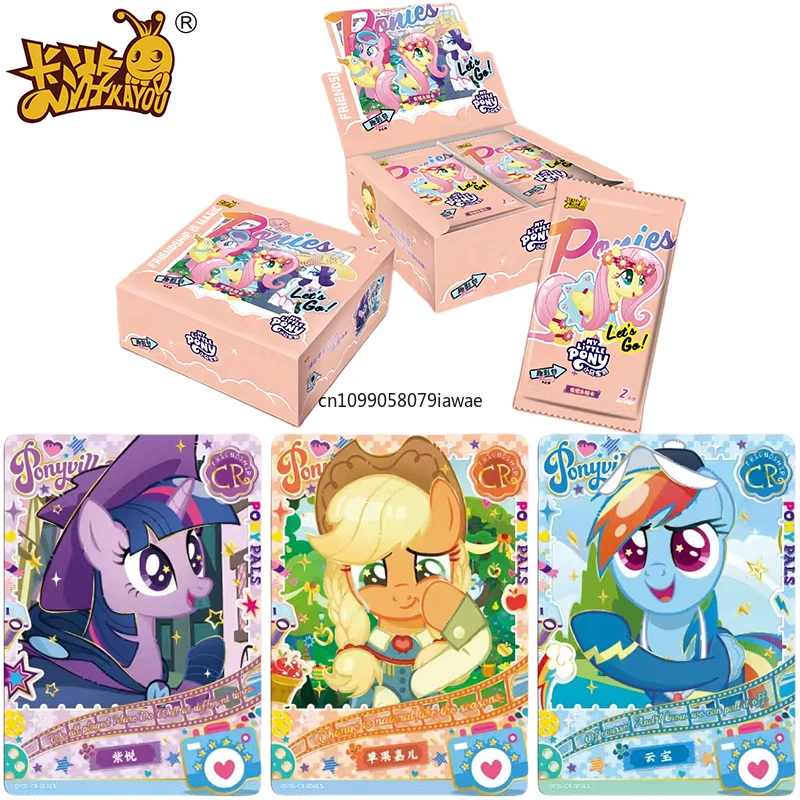 

KAYOU Official Genuine My Little Pony Card Fun Shadow Bag Anime Collection Cards Anime Peripheral Toys Flash Card Gifts