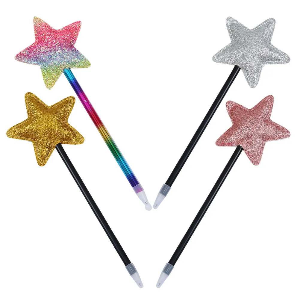 

Набор из 4 черных шариковых ручек со звездами, выдвижные, разных цветов, для школы, офиса, учителей и студентов, с патриотической тематикой США