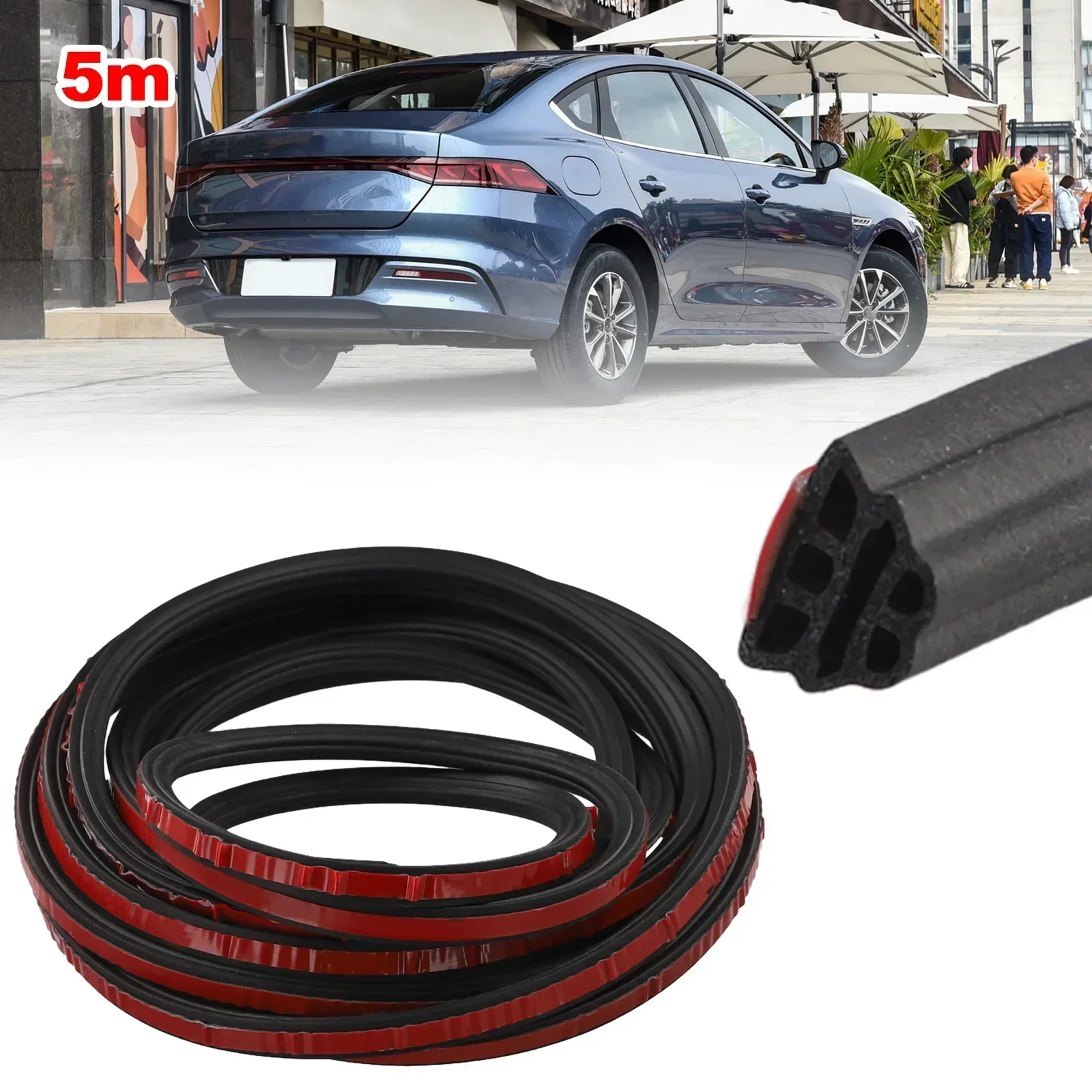 3-Layer Rubber 11mm X 9mm Door Seal Strips High Quality Seal Strip Sound Insulation Sound Insulation Weatherstrip