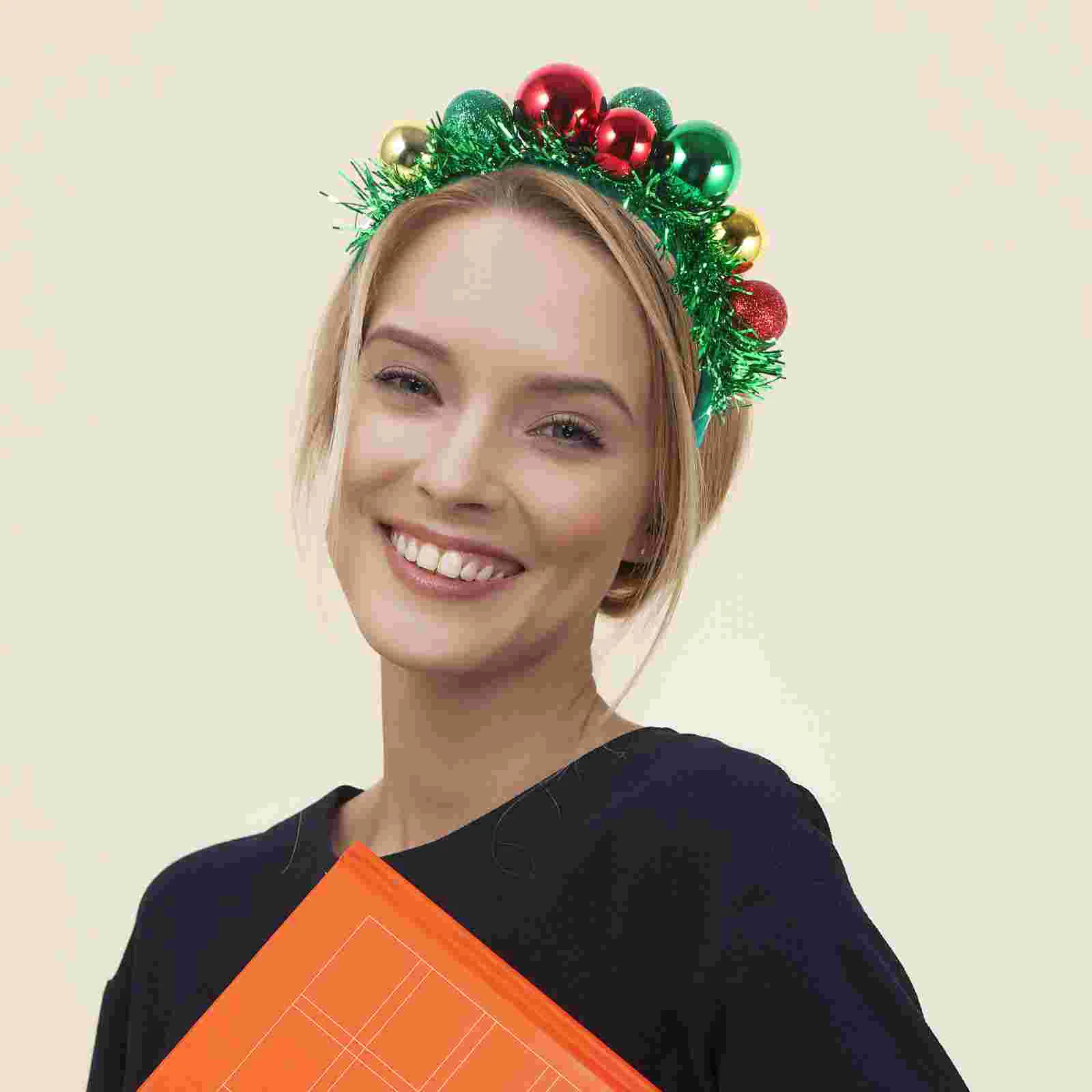 크리스마스 머리띠 헤어 액세서리 선인장 나무 장식 모자를 쓰고 있죠 플라스틱 머리 장식 공 장식품으로 크리스마스 남자