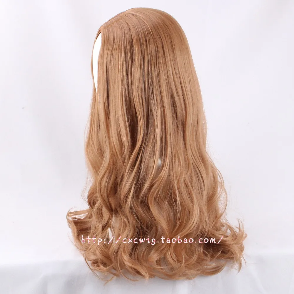 Wanda Django Maximoff Scarlet Witch Wigs Cosplay 65cm Wavy Long Synthetic Hair
