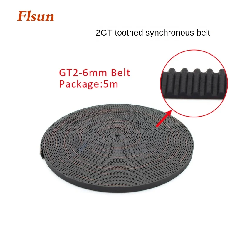 FLSUN QQS PRO Q5 2GT Zahntyp Synchronriemen 3D-Druckerzubehör 6 mm breit 2 mm Antriebssynchronisation Großhandel – Detail 1