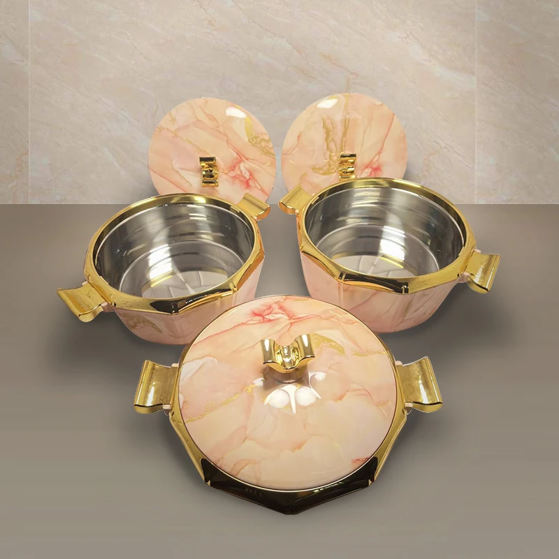 3pcs Set 1.5L 2L 2.5L Food Warmer Thermal Insulated Hot Pot Box Insulation Pot Lunch Box Preservation Heat Ramadan Event