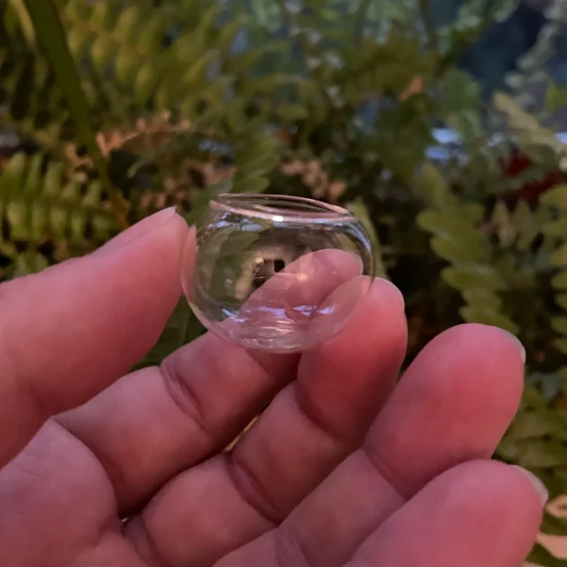 1Pc Dollhouse Miniature Glass Fish Tank Transparent Aquarium Dollhouse Home Ornaments Kids Toys Doll Toy Gift Pretend Play toys