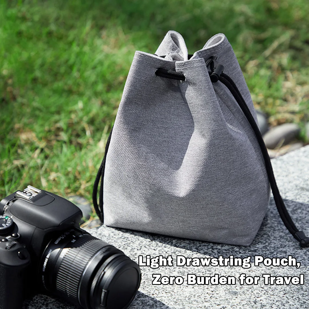Camera Bag Lens Protective Pouch for Canon 70D 60D 80D 7D 5D3 5D4 5DS 5DR 6D 6D2 Nikon D7200 D800 D750 D810 D640 D500 D610 Sony