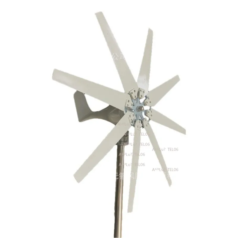 300W 8 10 Blade 12V 24V 48V Horizontal Small Wind Turbine Generator for Home Boat Farm Off-Grid System view 5