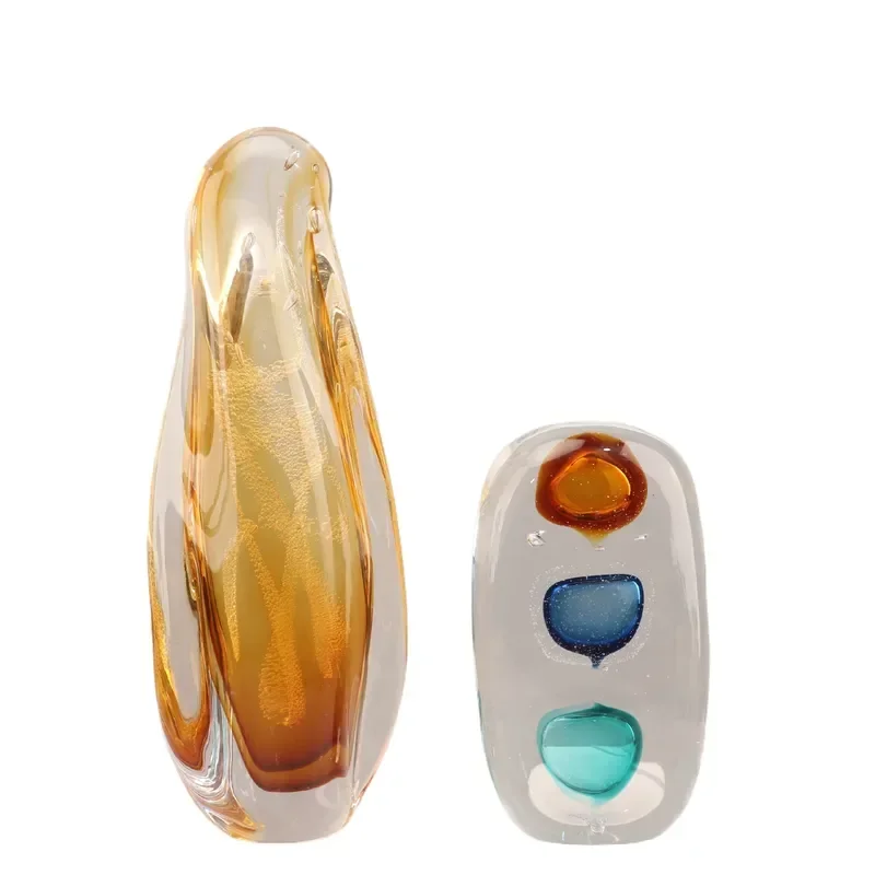 Modern Light Luxury Handmade Art Glazed Ornaments Color Changing Model Room Living Room Entrance Desktop Home Decoration